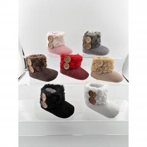 Baby's Warm Anti-Slip Soft-Soled High-Top Cotton Pre-Walker Shoes