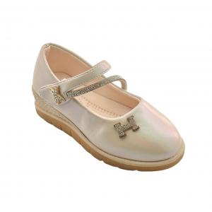 Girls' Soft Leather Princess Shoes with Soft Soles
