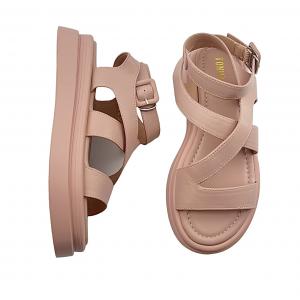Lightweight Platform Single-Strap Roman Sandals