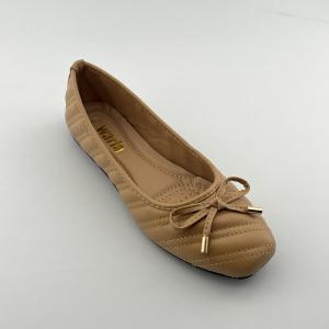 Low-Cut Square-Toe Bow Slip-On Flat Shoes