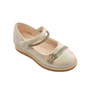 Princess-style heeled leather performance shoes for girls