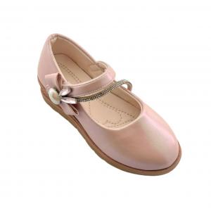 Toddler Girls' Heeled Bunny Bowknot Princess Soft-Sole Leather Shoes
