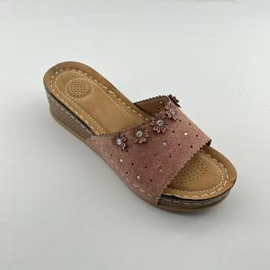 Wedge-heeled open-toe slippers