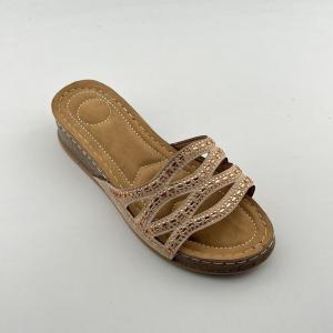 Wedge-heeled open-toe slippers